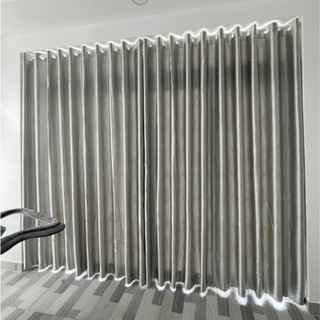 Rèm Cửa Sổ, Rèm Cửa Chính Màu Xám Trắng Chống Nắng Tốt Nhiều Kích Thước Lựa Chọn