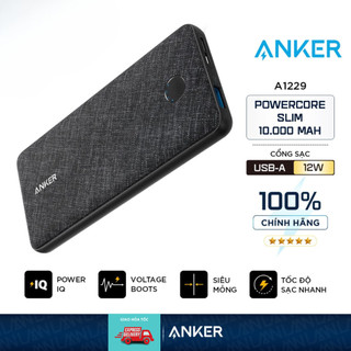 Sạc dự phòng Anker PowerCore Slim 10000mAh - A1229 New Chính hãng