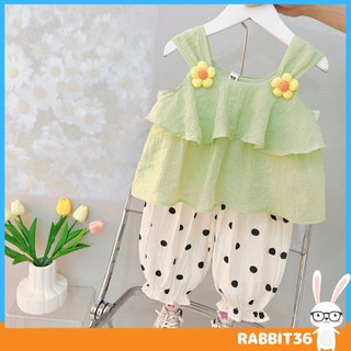 , Đồ đi chơi cho bé gái quần ống túm chất vải vone cao cấp từ 8-18kg, UCHI36