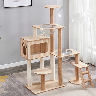 Cattree cho mèo / Nhà gỗ cattree nhà cây cào móng cho mèo BECHON
