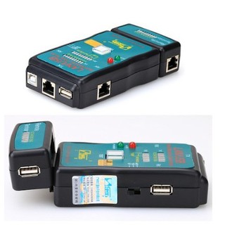 Bộ test cáp mạng rj45 rj11 ct-168 tặng pin 9v - máy test mạng ct-168 đa năng rj45-rj11-usb