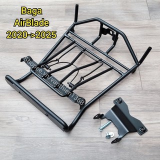 Baga giữa xe ab airblade 2020->2025 bas yên inox 10li sơn đen titan