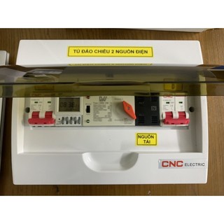 (CNC)Tủ điện ATS 2P-100A đảo chiều 2 nguồn công tơ không gián đoạn, tự động chuyển 15 ngày cài sẵn