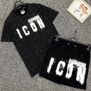 Bộ Quần Áo Nam Ds Que Họa Tiết Vảy Sơn Siêu Đẹp - Bộ DSQ Icon Nam Vẩy Sơn Cao Cấp