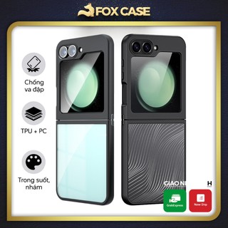 Ốp Z Flip 6, Z Flip6 viền dẻo, mặt lưng cứng trong suốt chống ố vàng, bảo vệ camera, chống va đập hiệu quả - Fox Case