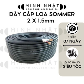 Dây cáp loa 2x1.5mm SOMMER, dây loa sân khấu, dây loa gia đình, sự kiện, karaoke