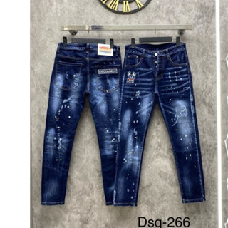  Top Quần bò Dsq2 hot 2024- Quần bò nam hoạ tiết thêu cho ae học sinh boy phố 