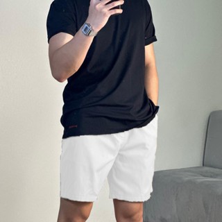 Quần short kaki trắng nam ngắn trên gối mặc đi biển đi chơi phong cách trẻ trung Menswear - QD03