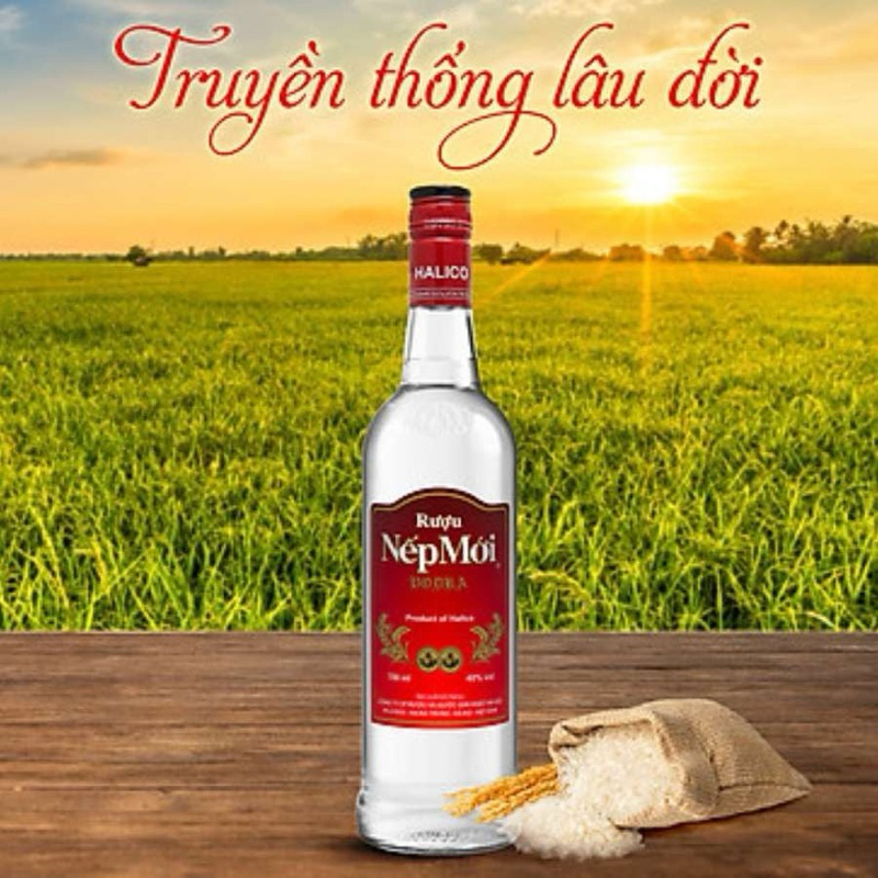 Rượu Nếp Mới Vodka Hà Nội Chai 500ml 30%