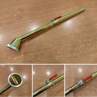 Vòi tưới cây bằng đồng có khóa Nhật Bản 37cm
