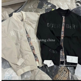 Áo khoác bomber gió bbr 2 lớp phối chữ ảnh thật