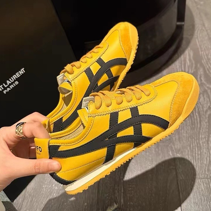 Giày thể thao Tiger 66 vàng bản cao cấp mới nhất có sẵn Nam, nữ ( kèm box bảo vệ ) 2024