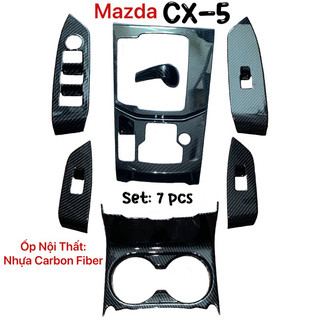 Ốp Nội Thất Mazda CX5 2018 - 2026 Vân Carbon Cao Cấp Phụ Kiện Trang Trí Xe Mazda CX5