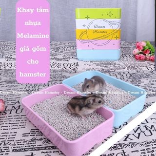 Khay tắm nhựa Melamine giả gốm cho hamster