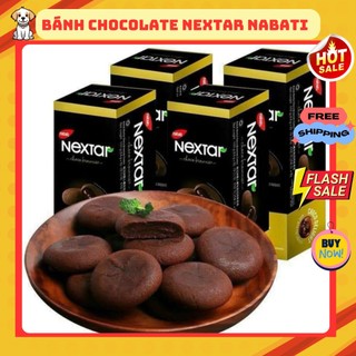 Bánh mì nextar nabati socola hộp 112g - 8 cái, bánh nabati nextar socola chảy