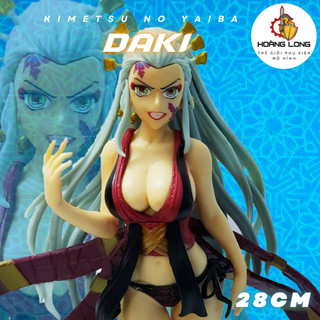 Mô hình Kimetsu No Yaiba, Thượng Lục Daki 28cm, figure Demon Slayer, trang trí bàn làm việc, PC (phụ kiện Hoàng Long)
