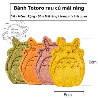 Bánh mài răng rau củ Totoro cho Hamster, thỏ, bọ, nhím...