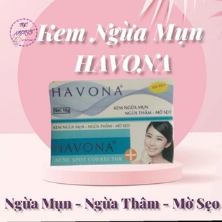 Kem ngừa mụn ngừa thâm mờ sẹo Havona (xanh dương)
