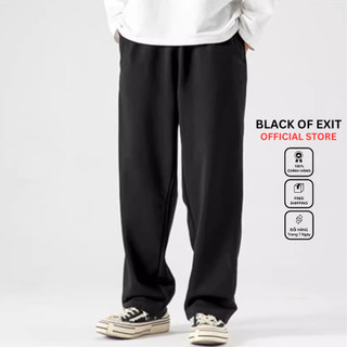 Quần Dài Form Rộng BLACK OF EXIT Track Pants Unisex Nam Nữ Local Brand Đứng Form Co Giãn Tốt