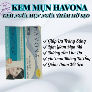 Kem mụn Havona dạng gel ngừa mụn thâm mờ sẹo (xanh dương)