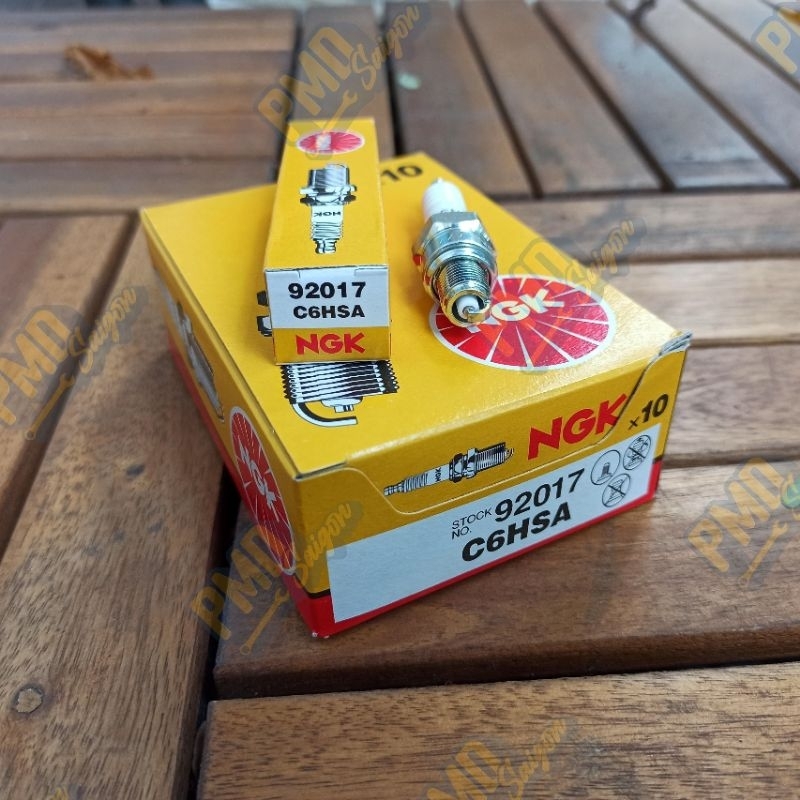Bugi NGK niken - C6HSA (chân ngắn, ren 10mm)