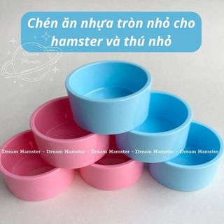 Chén ăn nhựa tròn nhỏ cho hamster