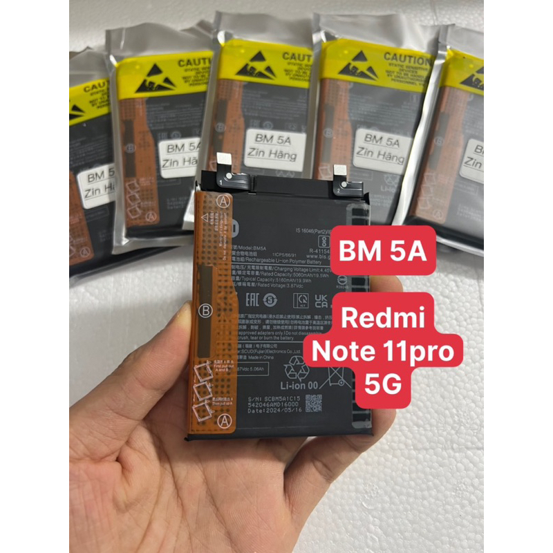 Pin Redmi Note 11 pro 5G ( BM 5A ) zin hãng