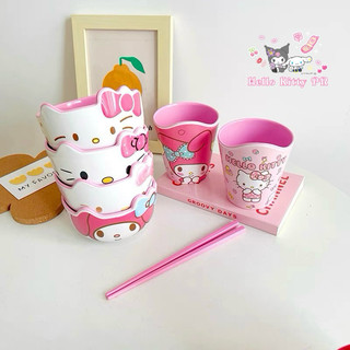 🌸𝐓𝐀̣̆𝐍𝐆 𝐐𝐔𝐀̀🌸 COMBO Chén bát đũa ly cốc thìa 3D Hello Kitty - Doraemon Doremon