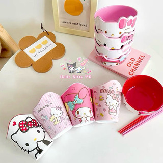 🌸𝐓𝐀̣̆𝐍𝐆 𝐐𝐔𝐀̀🌸 COMBO Chén bát đũa ly cốc thìa 3D Hello Kitty - Doraemon Doremon