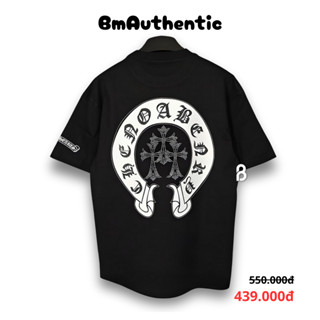 [HIGH QUALITY] Áo Thun Chrome Heart White Cross Gothic Cotton Cao Cấp Form Rộng - BM Authentic