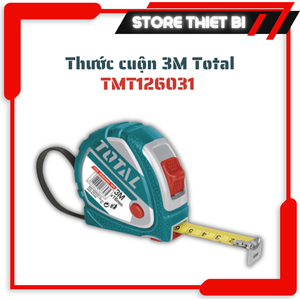 Thước cuộn thép TOTAL TMT126031 3m