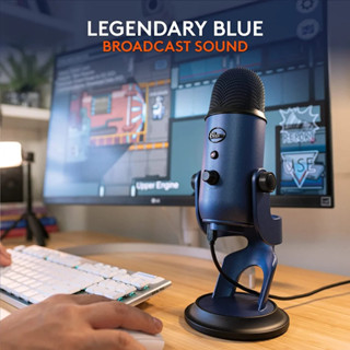   Chính Hãng  Mic thu âm Micro Blue Yeti USB Condenser - Mic Thu Âm ASMR Podcast Livestream Studio - Logitech G HUB 