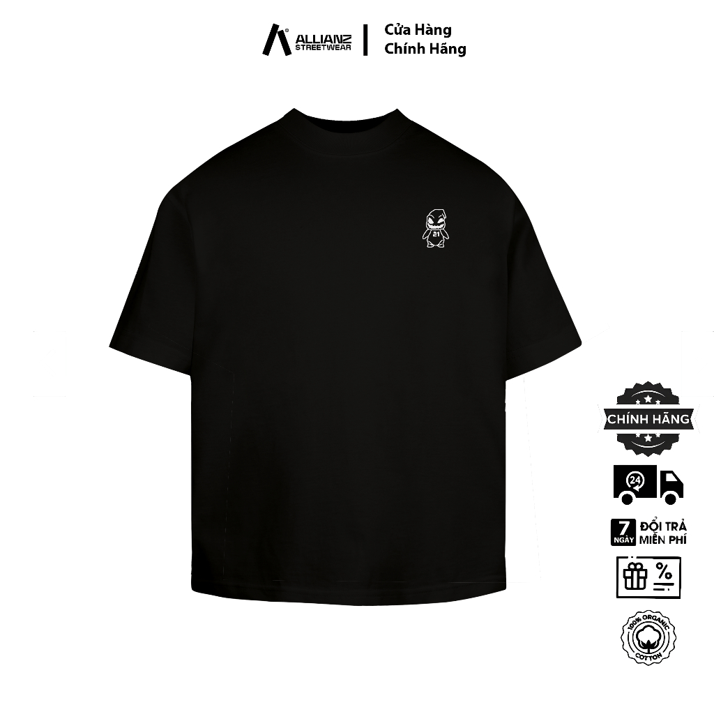 Áo Thun Allianz Basic Form Áo Regular Fit Chất liệu Cotton 100%