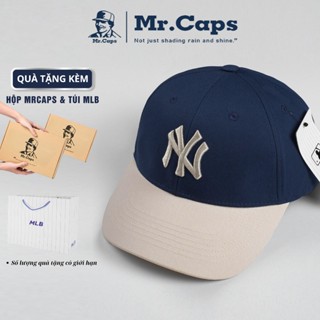 Mũ lưỡi trai NY Full Box [Hộp + Túi] - Nón kết thời trang MLB cao cấp form unisex cho cả nam và nữ Mrcaps Store MLB-08