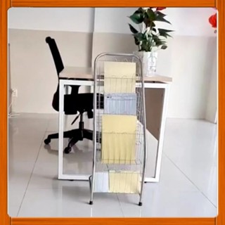 Kệ Inox Để Sách, Báo, Tạp Chí Các Cỡ 3 Tầng, 4Tầng, 5 Tầng