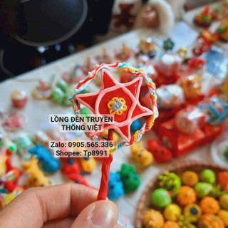 Tò he lồng đèn ông sao chụp concept trung thu - đồ chơi tuổi thơ tò he hình đèn ông sao cho bé