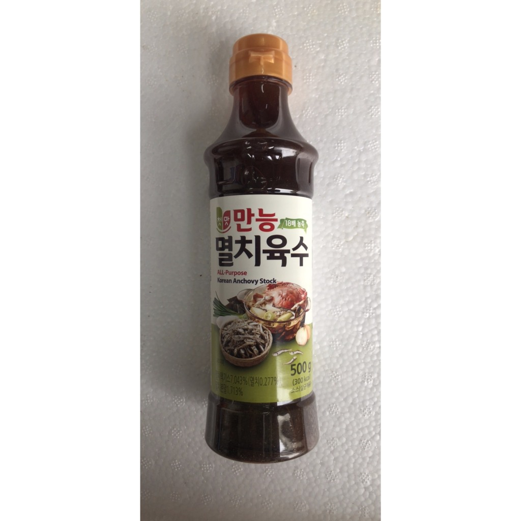 Nước Cốt Cá Cơm TrotMat Hàn Quốc 500g- 첫맛)멸치육수 500그램