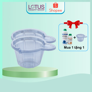 Cốc nhựa dùng một lần để đong dung dịch, pha màu epoxy resin - set 20 cái