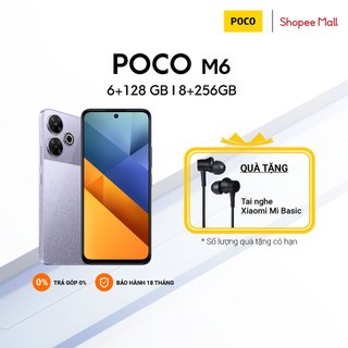 Điện thoại thông minh poco m6 | 8+256gb