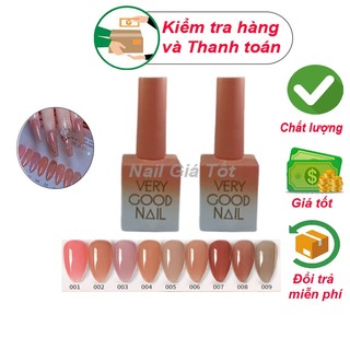 Set Sơn Thạch Very Good Nail 9 màu tặng bảng màu