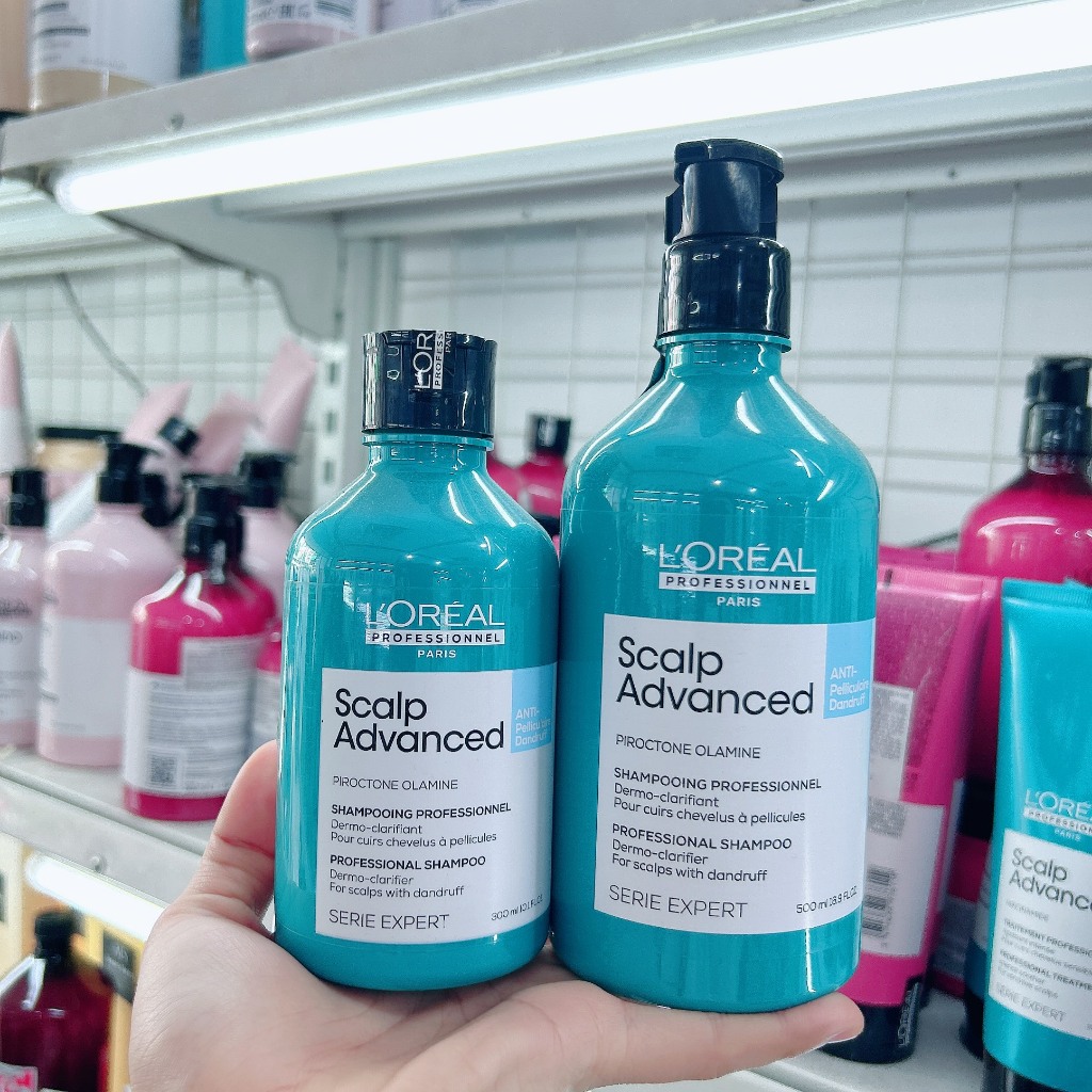 Dầu gội hỗ trợ ngăn ngừa gàu cho mọi loại tóc Loreal Scalp Advanced 300ml / 500ml/1500ml