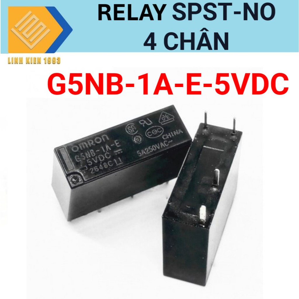 G5NB-1A-E-5VDC rơ le 5vdc-1a OMRON có 4 chân