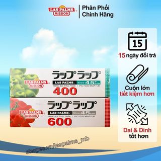 Màng bọc thực phẩm 45cm cuộn lớn bọc thực phẩm Las Palms bọc giỏ quà, giỏ hoa quả bề ngang 45cm