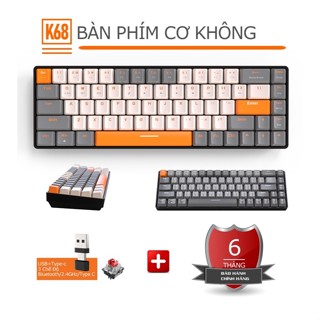 Bàn Phím Cơ ZIYOU K68 - Bàn Phím Kết Nối Không Dây 2 Chế Độ - Hotswap - 68 Phím Red Switch