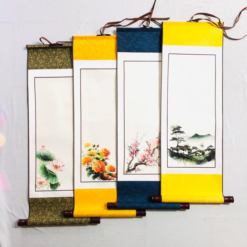 Biểu Lụa Bồi Giấy Xuyến Viết Thư Pháp