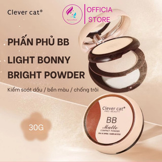 Phấn phủ BB Clever Cat  Light Bonny Bright Powder 30g dành cho mọi loại da