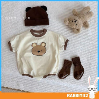 , Bodysuit gấu cho bé trai bé gái từ 4-10kg, đồ đi chơi bé sơ sinh, UCHI42