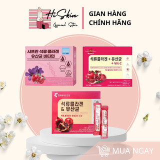 Collagen lựu đỏ hàn quốc 30 gói chính hãng - bột collagen lựu