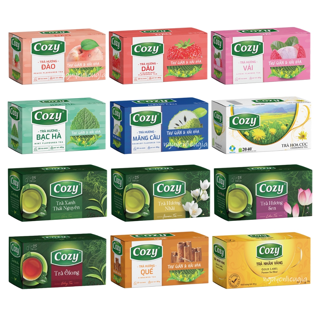 Trà túi lọc Cozy (Đủ mùi)