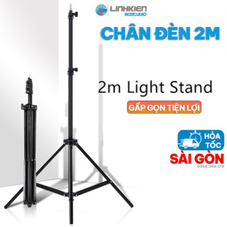 🔥 GIÁ SỈ 🔥 Chân Đèn Live livestream Studio Có Thể Tăng Giảm Chiều Cao Chân Quay 2M Tripod máy ảnh